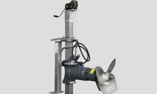 Leistungsstarkes Rührwerk für Biogasanlagen zur effizienten Durchmischung und Optimierung des Fermentationsprozesses.